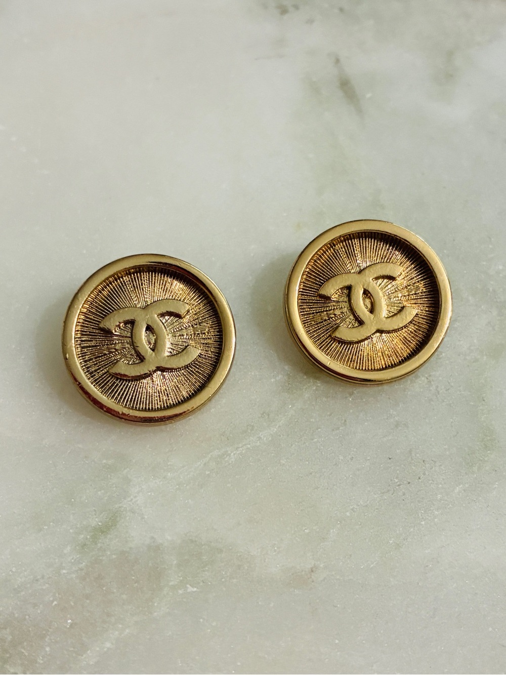 2 Chanel Buttons Metal